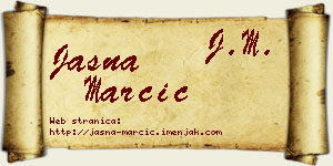 Jasna Marčić vizit kartica